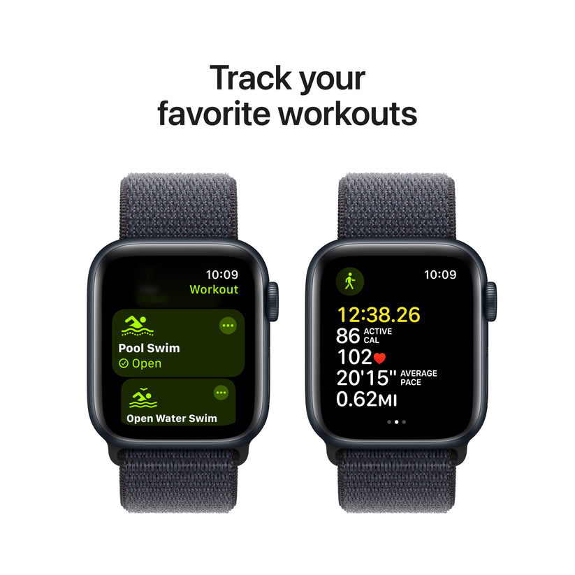 Apple Watch SE GPS 40mm Midnight Aluminium Case with Ink Sport Loop - iSTYLE BG