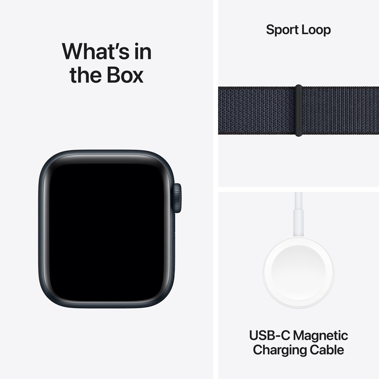 Apple Watch SE GPS 40mm Midnight Aluminium Case with Ink Sport Loop - iSTYLE BG