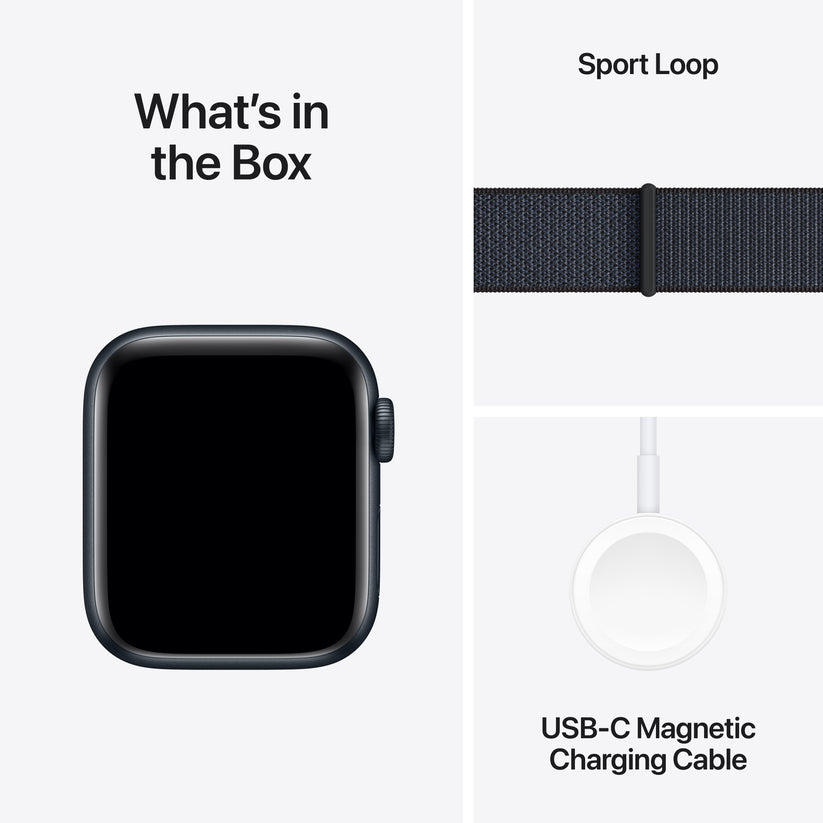 Apple Watch SE GPS 40mm Midnight Aluminium Case with Ink Sport Loop - iSTYLE BG