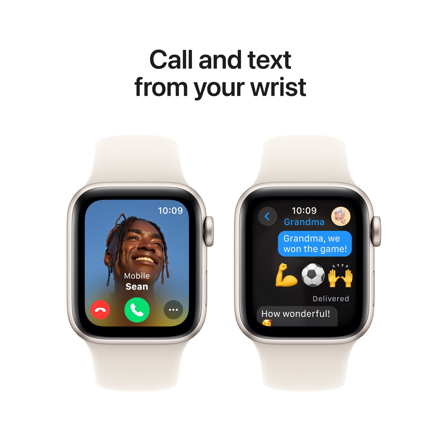 Apple Watch SE GPS 40mm Starlight Aluminium Case with Starlight Sport Band - S/M - iSTYLE BG