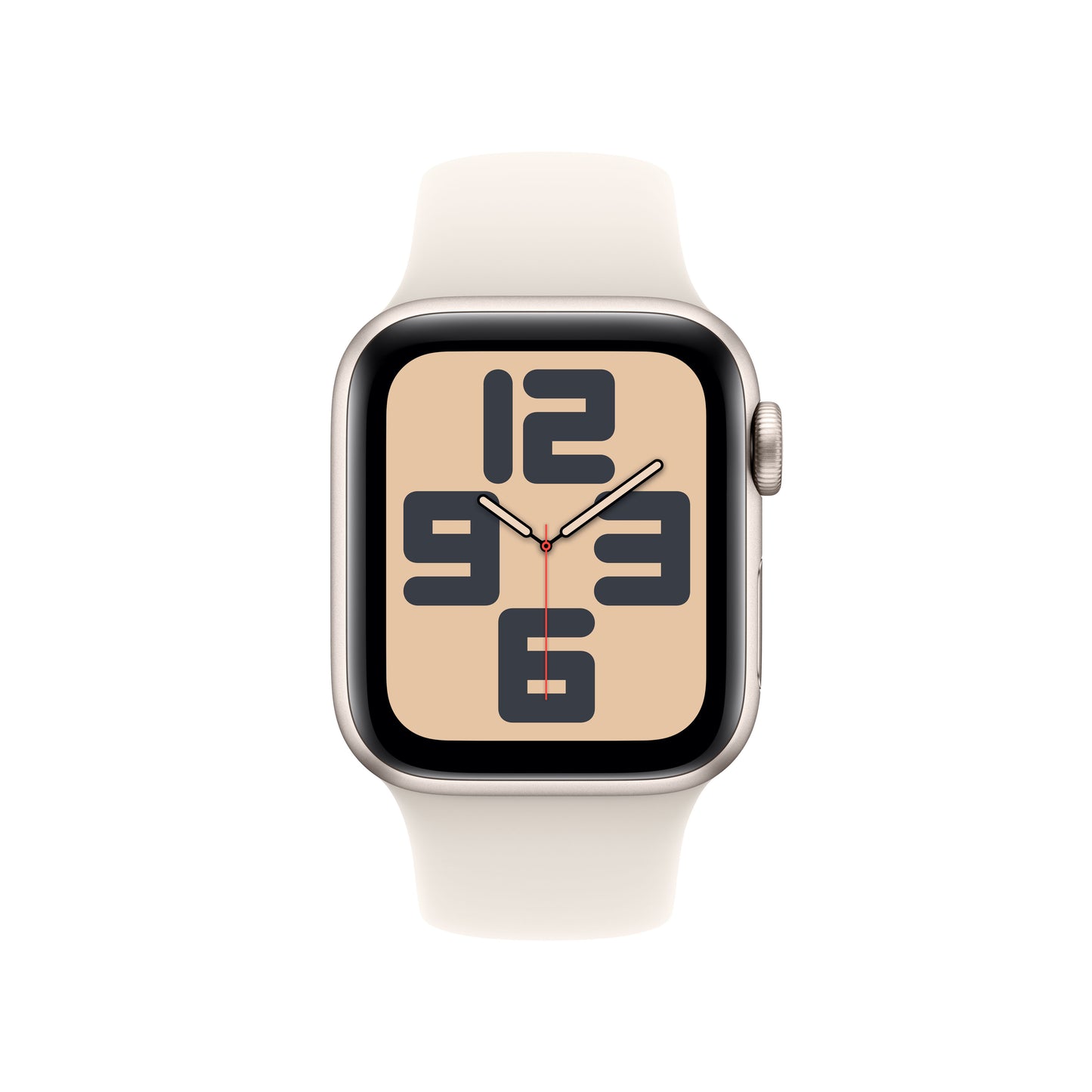 Apple Watch SE GPS + Cellular 40mm Starlight Aluminium Case with Starlight Sport Band - S/M - iSTYLE BG