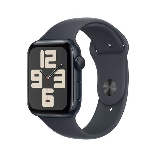Apple Watch SE GPS 44mm Midnight Aluminium Case with Midnight Sport Band - S/M - iSTYLE BG