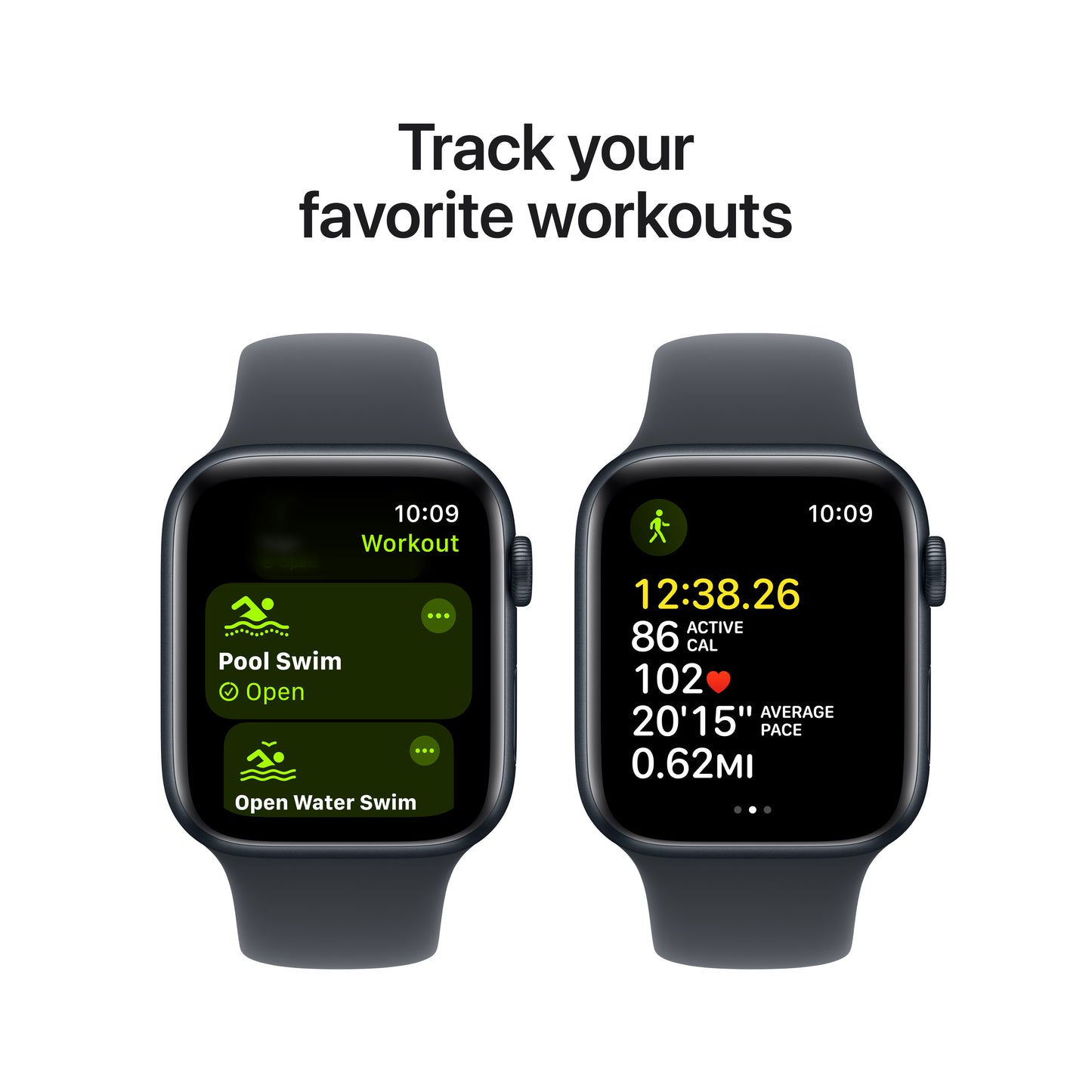 Apple Watch SE GPS 44mm Midnight Aluminium Case with Midnight Sport Band - M/L - iSTYLE BG