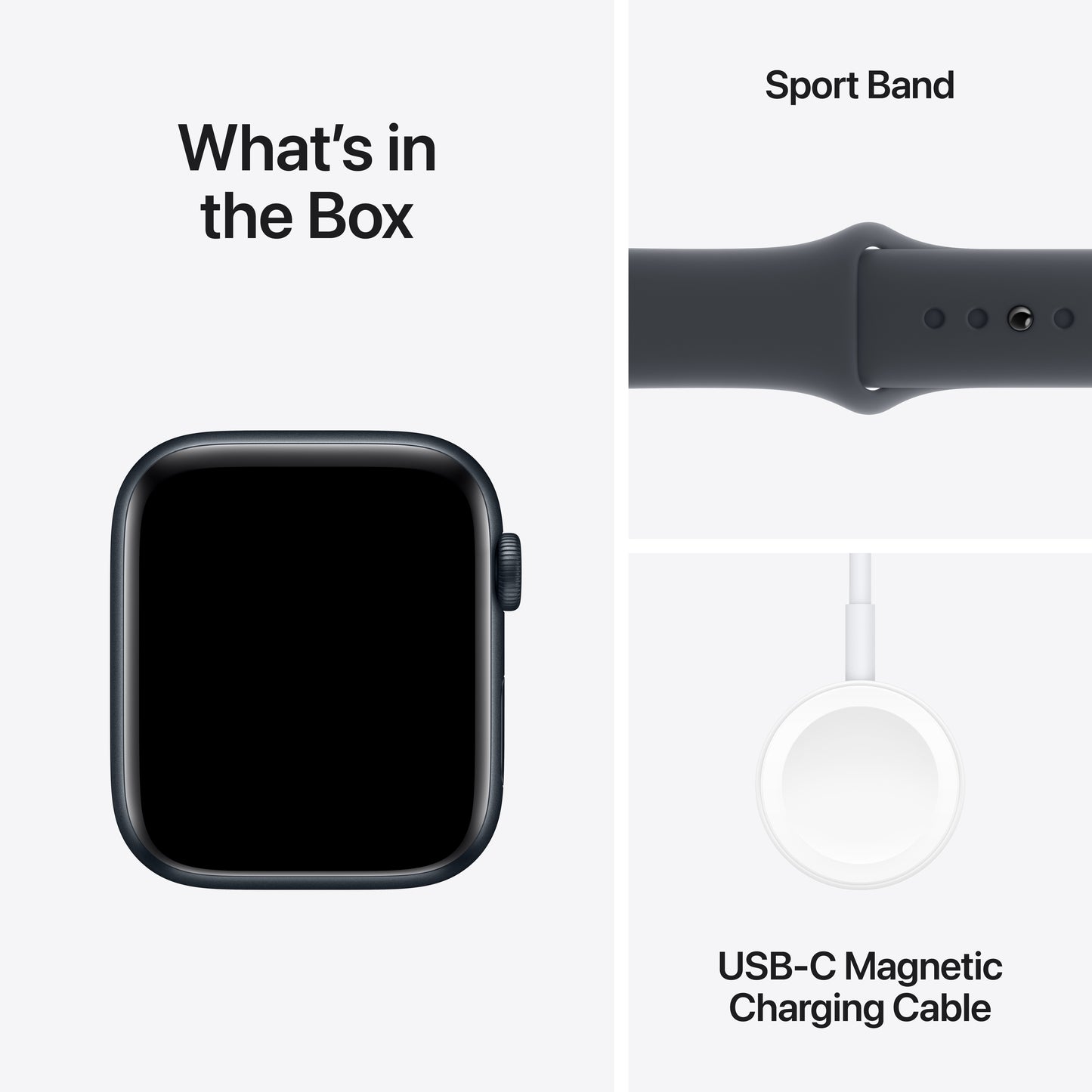 Apple Watch SE GPS 44mm Midnight Aluminium Case with Midnight Sport Band - M/L - iSTYLE BG