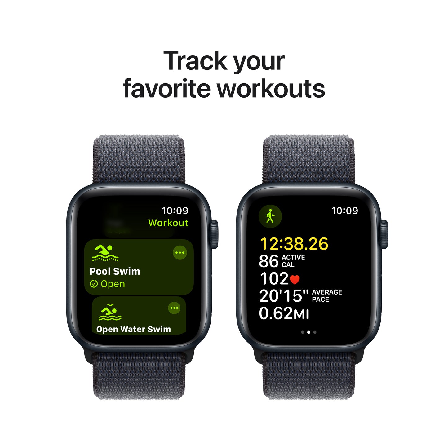 Apple Watch SE GPS 44mm Midnight Aluminium Case with Ink Sport Loop - iSTYLE BG