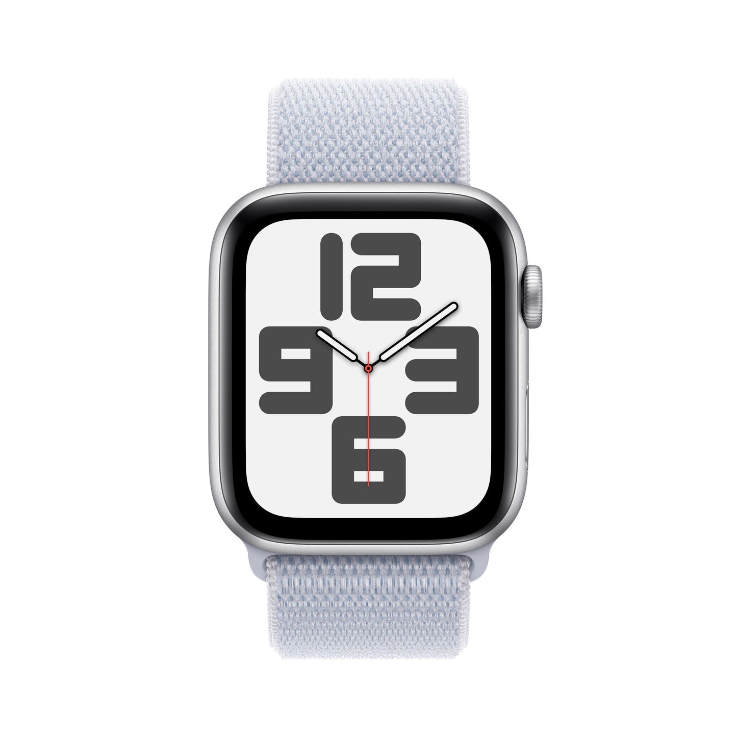 Apple Watch SE GPS 44mm Silver Aluminium Case with Blue Cloud Sport Loop - iSTYLE BG