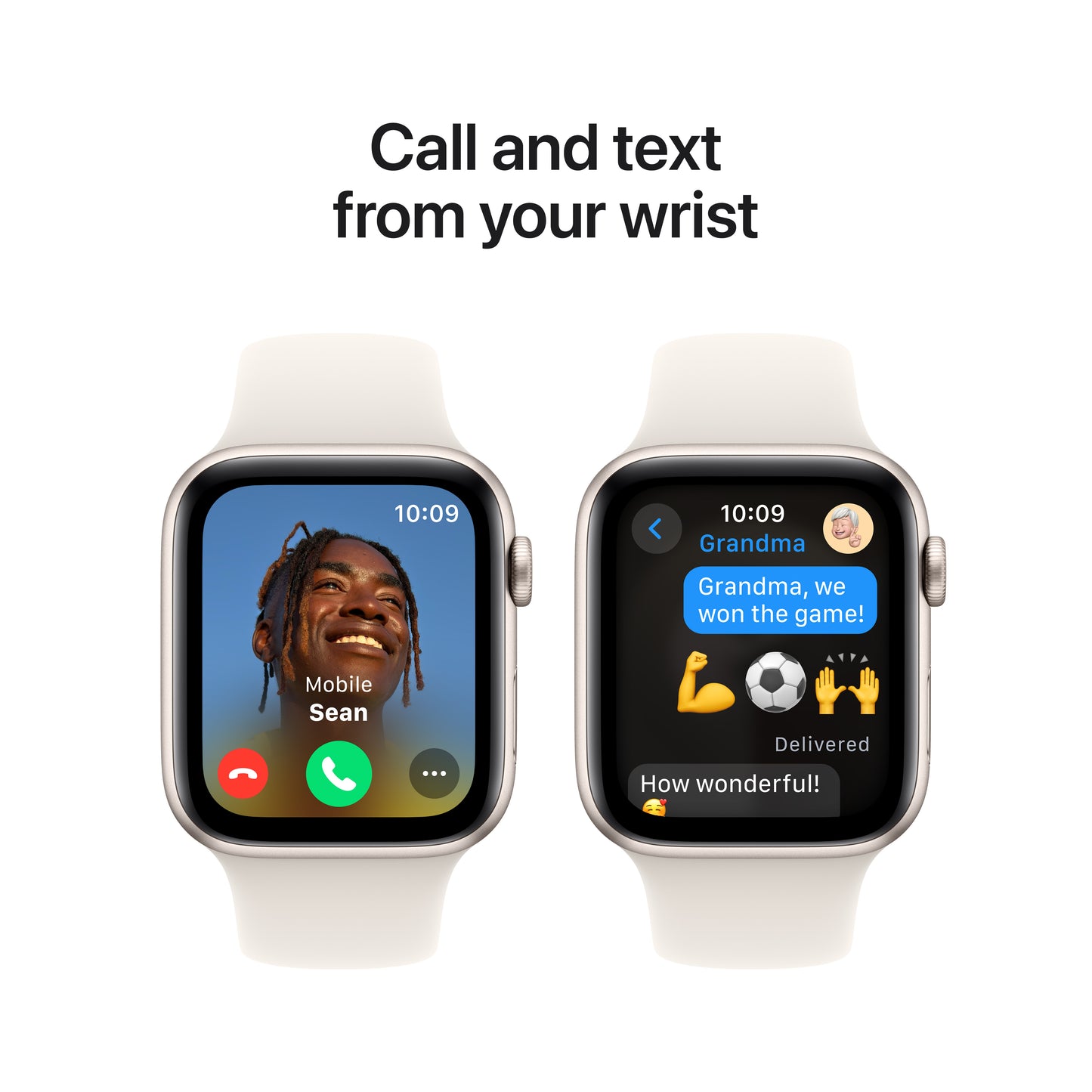 Apple Watch SE GPS 44mm Starlight Aluminium Case with Starlight Sport Band - M/L - iSTYLE BG