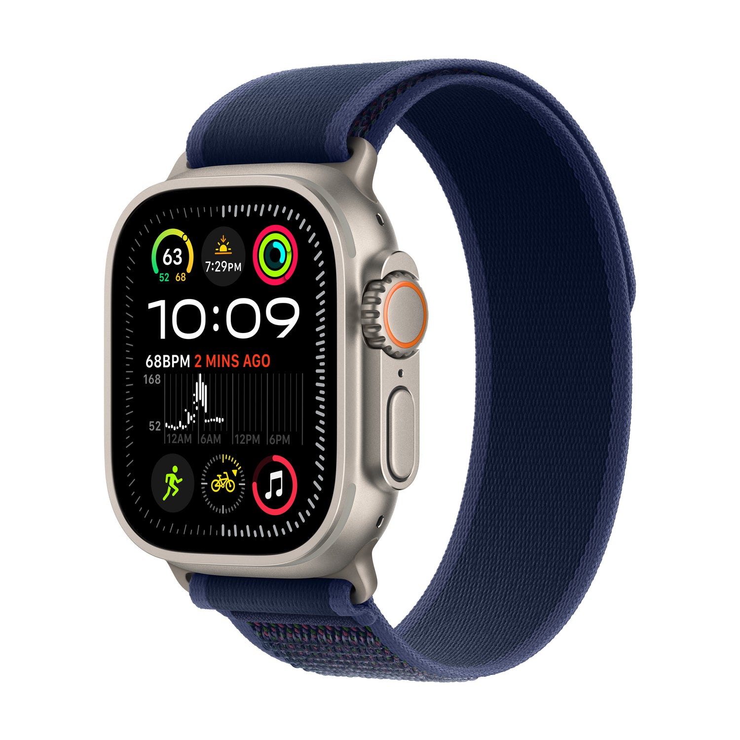 Apple Watch Ultra 2 GPS + Cellular 49mm Natural Titanium Case with Blue Trail Loop - S/M - iSTYLE BG