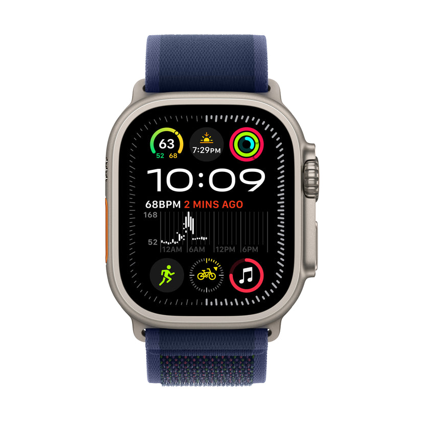 Apple Watch Ultra 2 GPS + Cellular 49mm Natural Titanium Case with Blue Trail Loop - S/M - iSTYLE BG