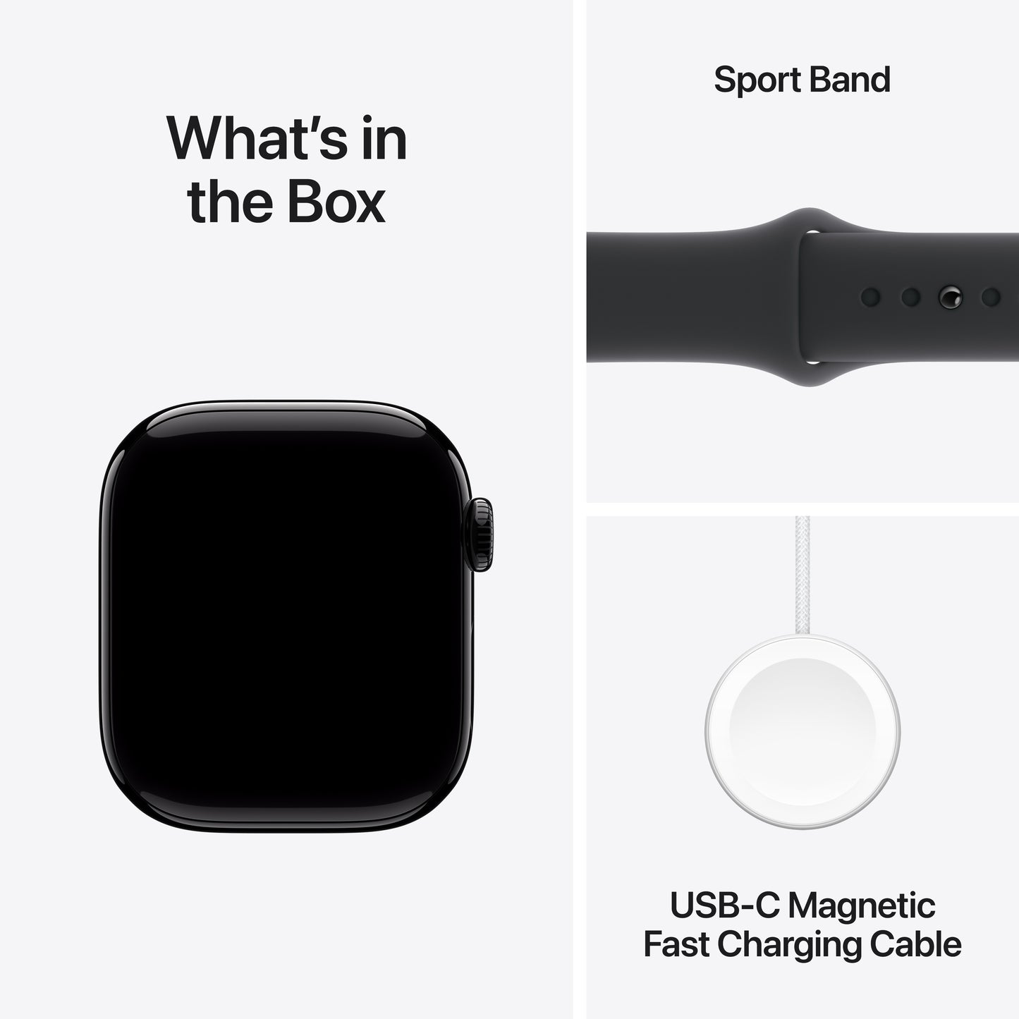 Apple Watch Series 10 GPS + Cellular 42mm Jet Black Aluminium Case with Black Sport Band - S/M - iSTYLE BG