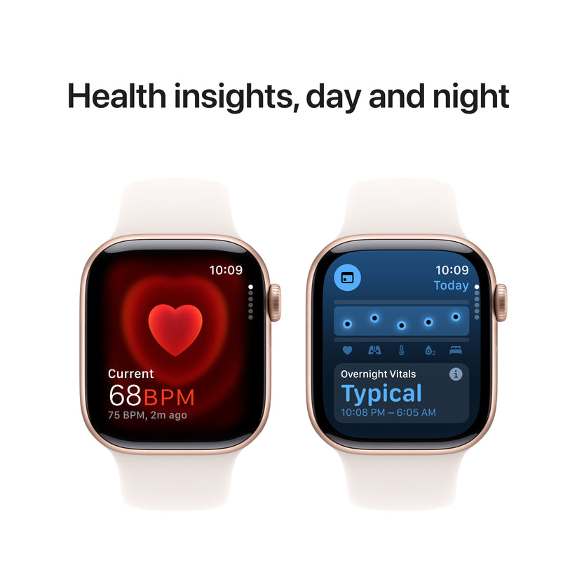 Apple Watch Series 10 GPS + Cellular 42mm Rose Gold Aluminium Case with Light Blush Sport Band - S/M - iSTYLE BG