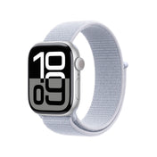 Apple Watch Series 10 GPS 42mm Silver Aluminium Case with Blue Cloud Sport Loop - iSTYLE BG