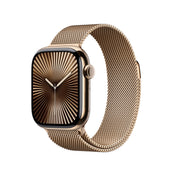 Apple Watch Series 10 GPS + Cellular 42mm Gold Titanium Case with Gold Milanese Loop - iSTYLE BG