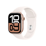 Apple Watch Series 10 GPS + Cellular 42mm Rose Gold Aluminium Case with Light Blush Sport Band - M/L - iSTYLE BG