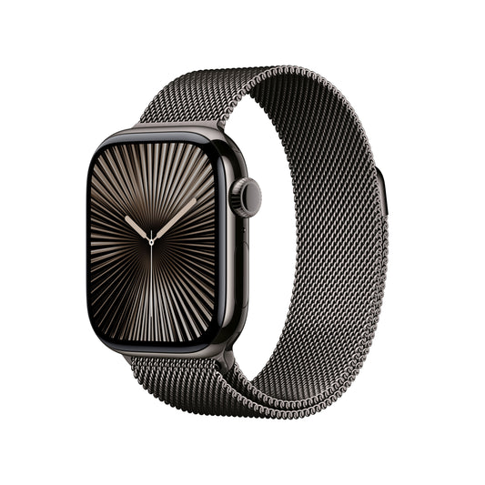 Apple Watch Series 10 GPS + Cellular 42mm Slate Titanium Case with Slate Milanese Loop - iSTYLE BG