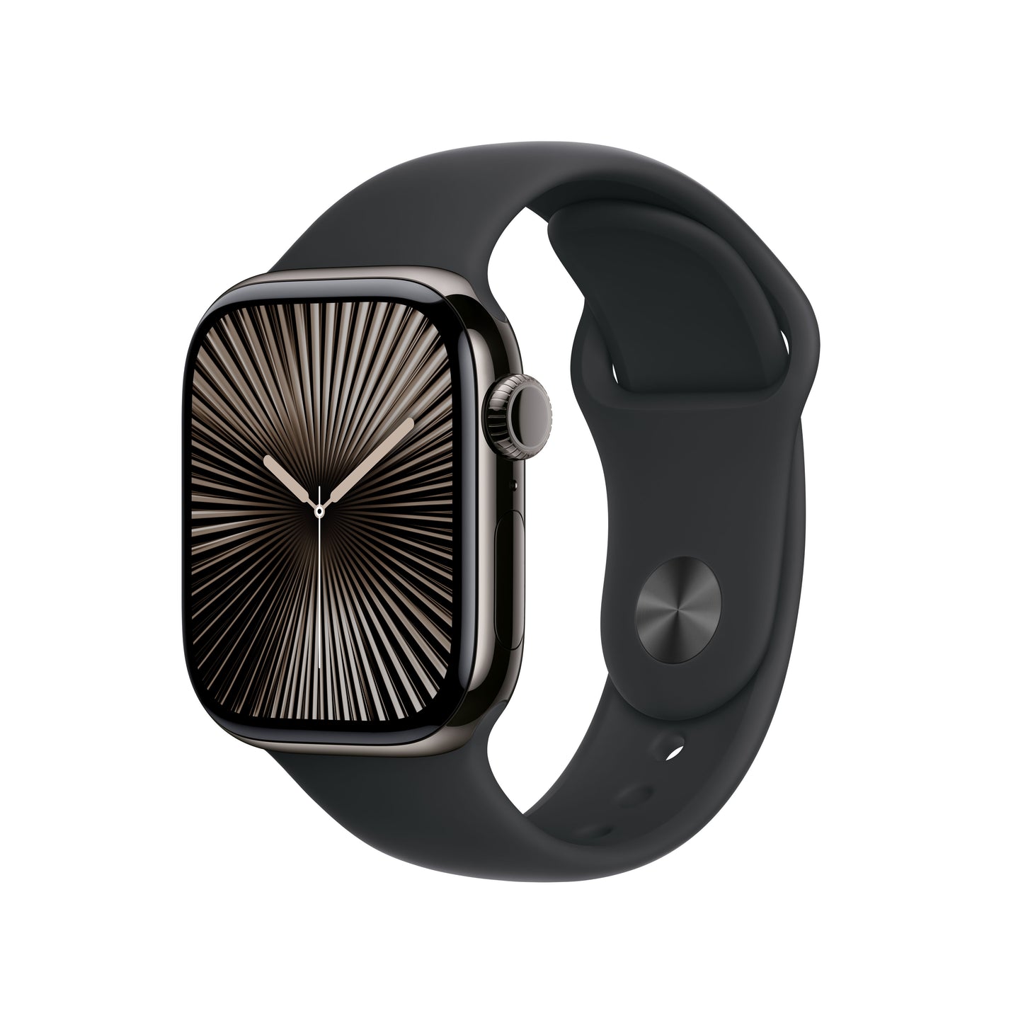 Apple Watch Series 10 GPS + Cellular 42mm Slate Titanium Case with Black Sport Band - M/L - iSTYLE BG