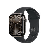 Apple Watch Series 10 GPS + Cellular 42mm Slate Titanium Case with Black Sport Band - M/L - iSTYLE BG