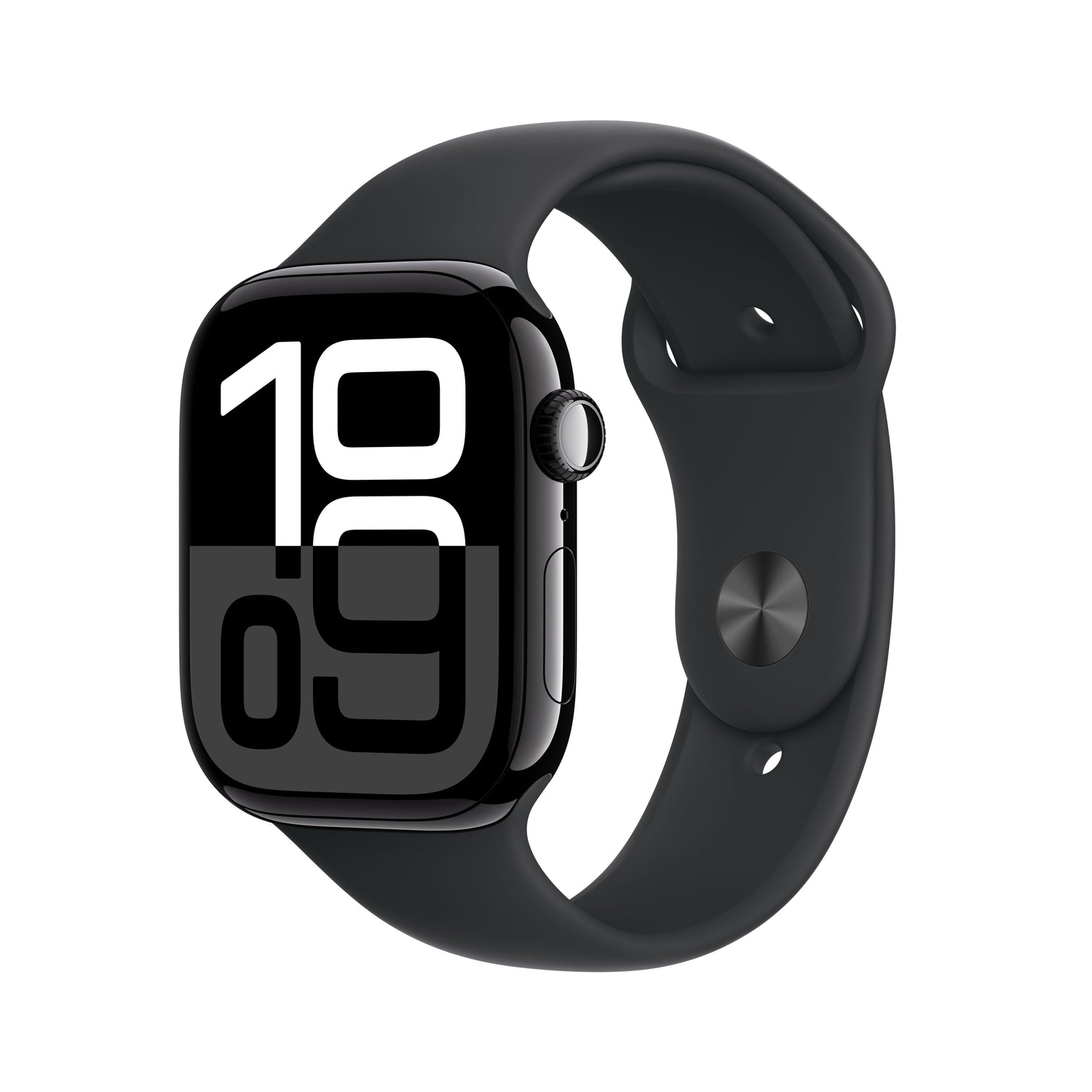 Apple Watch Series 10 GPS + Cellular 46mm Jet Black Aluminium Case with Black Sport Band - S/M - iSTYLE BG
