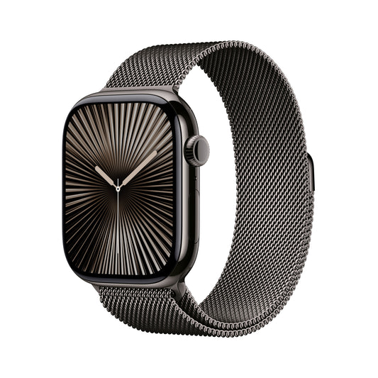 Apple Watch Series 10 GPS + Cellular 46mm Slate Titanium Case with Slate Milanese Loop - S/M - iSTYLE BG