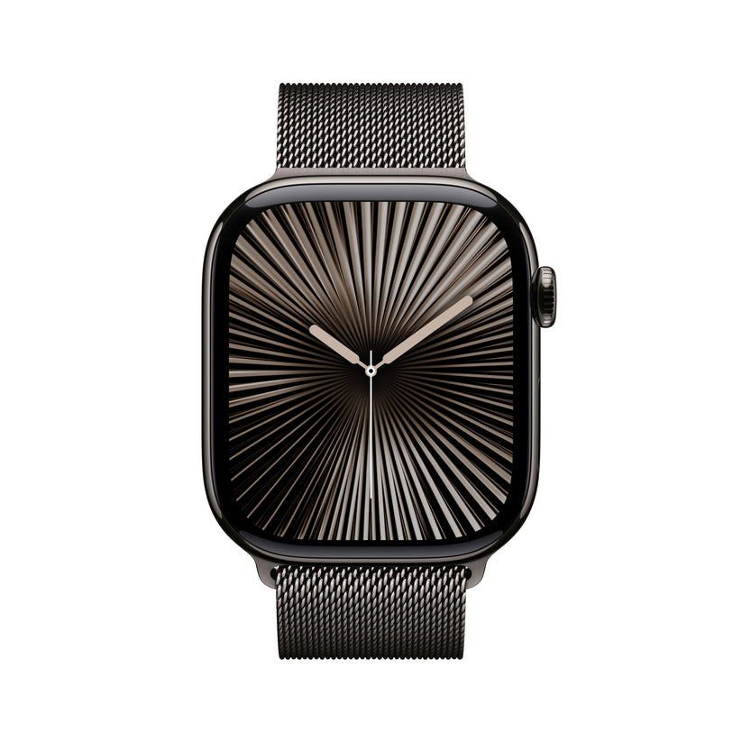 Apple Watch Series 10 GPS + Cellular 46mm Slate Titanium Case with Slate Milanese Loop - S/M - iSTYLE BG