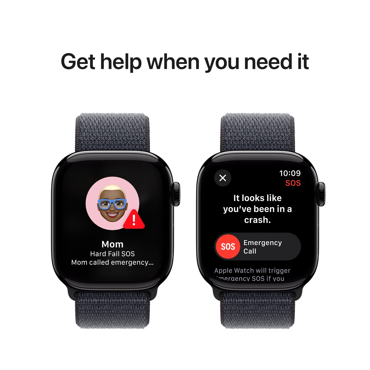 Apple Watch Series 10 GPS 42mm Jet Black Aluminium Case with Ink Sport Loop - iSTYLE BG