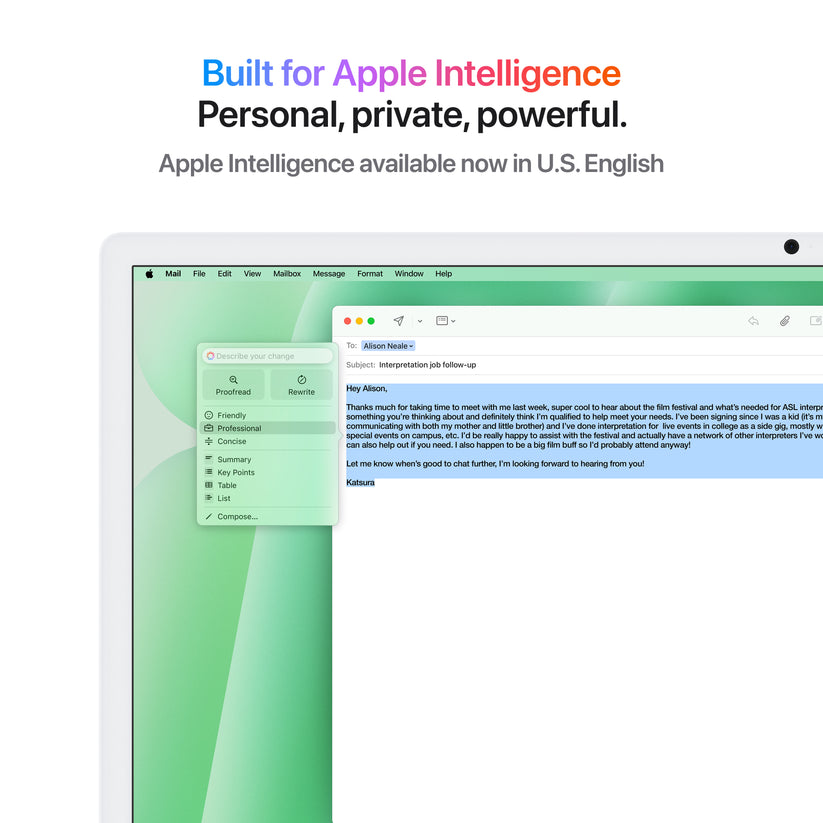 24-inch iMac with Retina 4.5K display: Apple M4 chip with 8-core CPU and 8‑core GPU, 256GB SSD - Green - iSTYLE BG