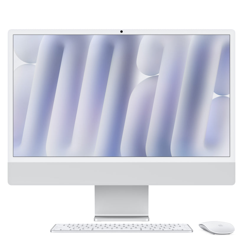 24-inch iMac with Retina 4.5K display: Apple M4 chip with 8-core CPU and 8‑core GPU, 256GB SSD - Silver - iSTYLE BG