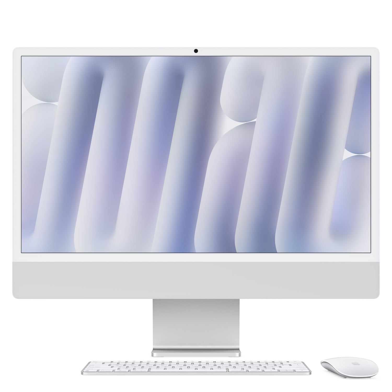 24-inch iMac with Retina 4.5K display: Apple M4 chip with 8-core CPU and 8‑core GPU, 256GB SSD - Silver - iSTYLE BG