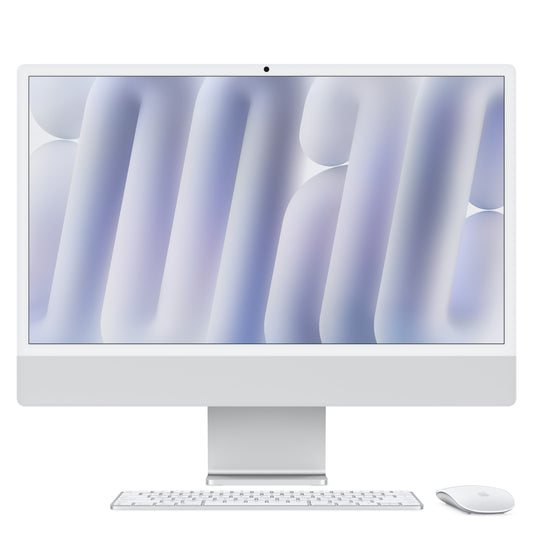 24-inch iMac with Retina 4.5K display: Apple M4 chip with 8-core CPU and 8‑core GPU, 256GB SSD - Silver - iSTYLE BG