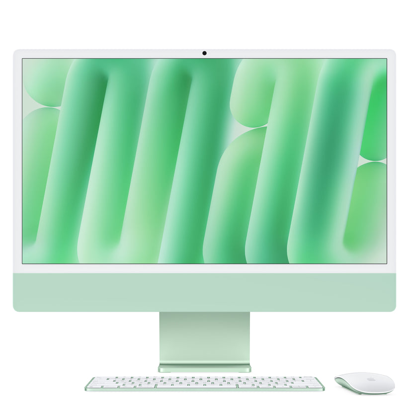 24-inch iMac with Retina 4.5K display: Apple M4 chip with 10-core CPU and 10-core GPU, 256GB SSD - Green - iSTYLE BG