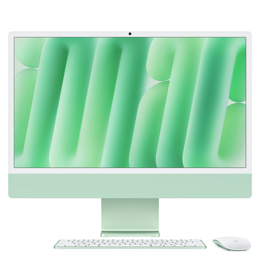 24-inch iMac with Retina 4.5K display: Apple M4 chip with 10-core CPU and 10-core GPU, 256GB SSD - Green - iSTYLE BG