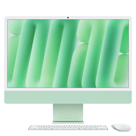 24-inch iMac with Retina 4.5K display: Apple M4 chip with 10-core CPU and 10-core GPU, 256GB SSD - Green - iSTYLE BG