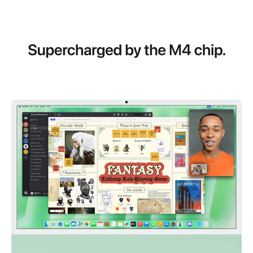 24-inch iMac with Retina 4.5K display: Apple M4 chip with 10-core CPU and 10-core GPU, 256GB SSD - Green - iSTYLE BG