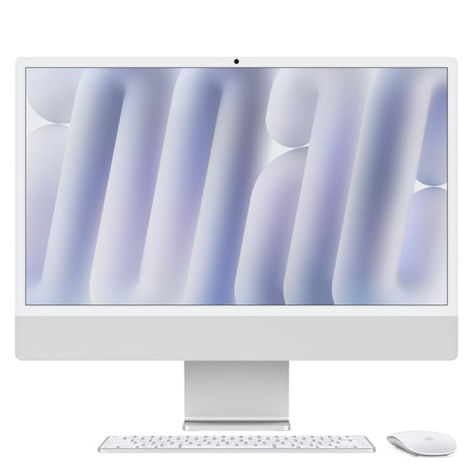 24-inch iMac with Retina 4.5K display: Apple M4 chip with 10-core CPU and 10-core GPU, 256GB SSD , Nano-texture glass - Silver - iSTYLE BG