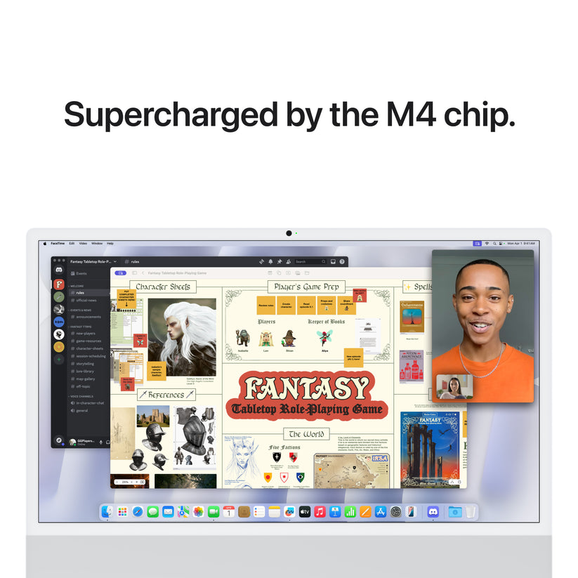 24-inch iMac with Retina 4.5K display: Apple M4 chip with 10-core CPU and 10-core GPU, 512GB SSD - Silver - iSTYLE BG