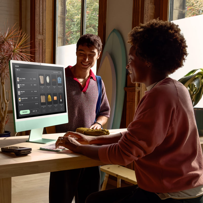24-inch iMac with Retina 4.5K display: Apple M4 chip with 10-core CPU and 10-core GPU, 512GB SSD - Silver - iSTYLE BG