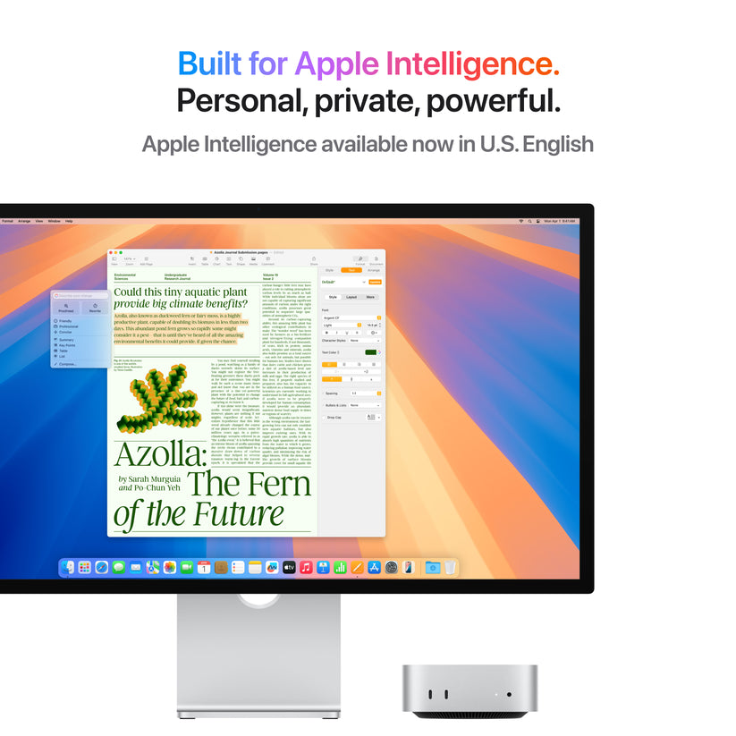 Mac mini: Apple M4 chip with 10-core CPU and 10-core GPU, 512GB SSD - Silver - iSTYLE BG