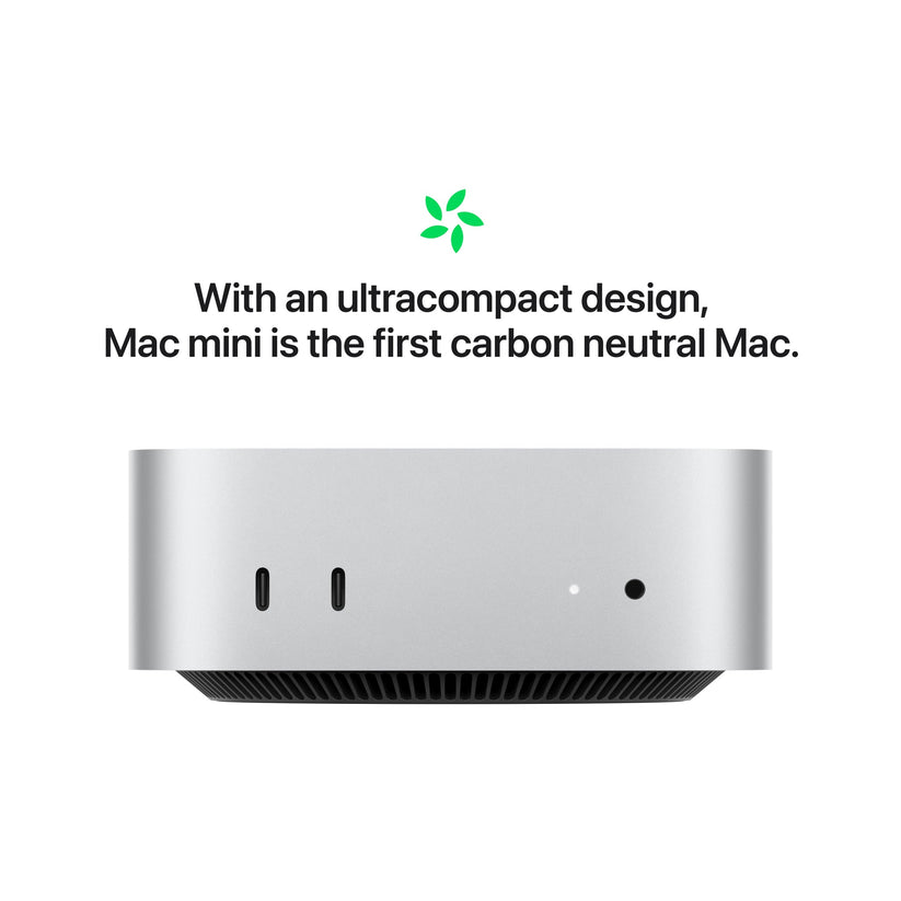 Mac mini M4 Apple M4 чип с 10-ядрен CPU и 10-ядрен GPU 24GB 1TB - iSTYLE.bg