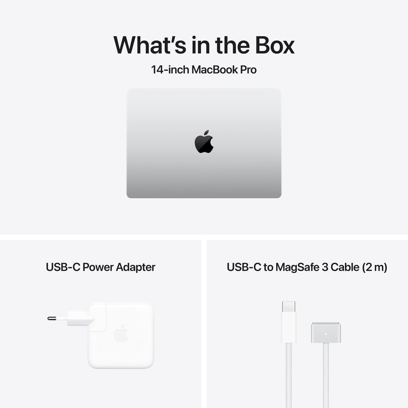 14-inch MacBook Pro: Apple M4 chip with 10-core CPU and 10-core GPU, 512GB SSD - Silver - iSTYLE BG