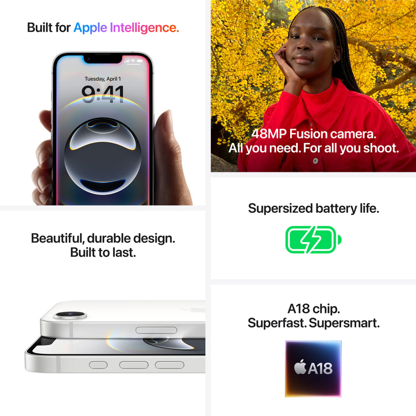 iPhone 16e 128GB White - iSTYLE BG