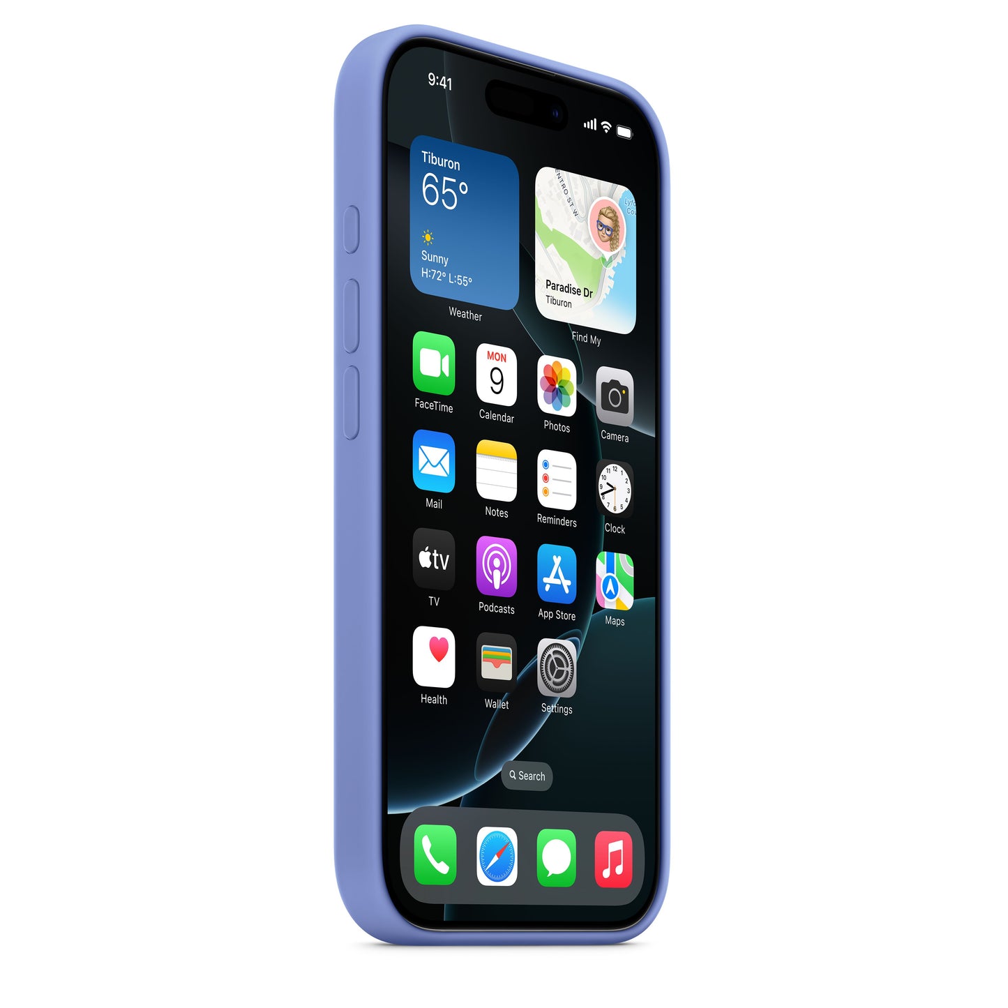 iPhone 16 Pro Silicone Case with MagSafe - Periwinkle - iSTYLE BG