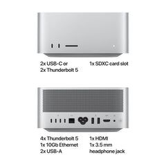 Mac Studio: Apple M4 Max chip with 14‑core CPU and 32‑core GPU, 512GB SSD - iSTYLE BG