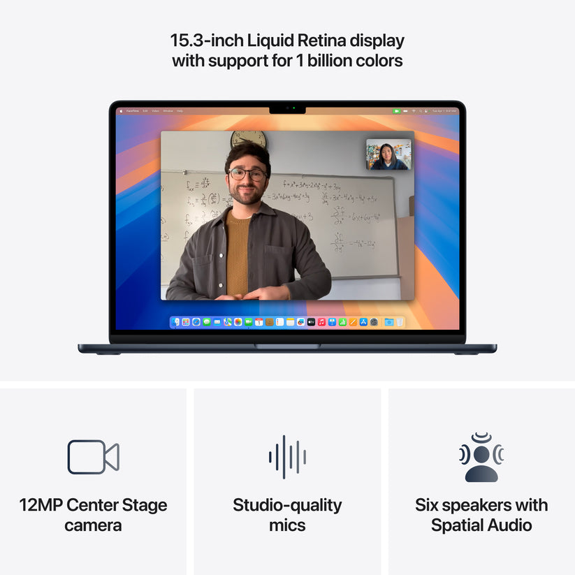 15-inch MacBook Air: Apple M4 chip with 10-core CPU and 10-core GPU, 512GB SSD - Midnight - iSTYLE BG