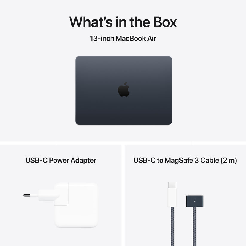13-inch MacBook Air: Apple M4 chip with 10-core CPU and 10-core GPU, 512GB SSD - Midnight - iSTYLE BG