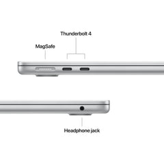 13-инчов MacBook Air: Apple M4 чип с 10-ядрен CPU и 10-ядрен GPU, 2TB SSD, 32GB RAM, German - Silver CTO