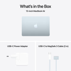 13-inch MacBook Air: Apple M4 chip with 10-core CPU and 8-core GPU, 256GB SSD - Sky Blue - iSTYLE BG