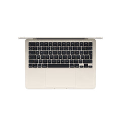 13-инчов MacBook Air: Apple M4 чип с 10-ядрен CPU и 10-ядрен GPU, 1TB SSD, 24GB RAM, US English - Starlight CTO