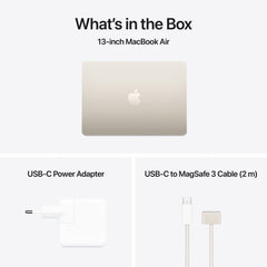 13-inch MacBook Air: Apple M4 chip with 10-core CPU and 10-core GPU, 512GB SSD - Starlight - iSTYLE BG