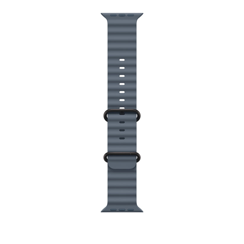 49mm Anchor Blue Ocean Band - Black Titanium Finish - iSTYLE BG
