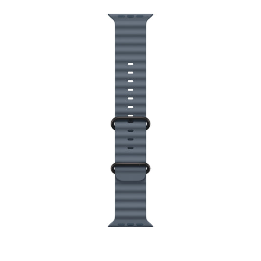 49mm Anchor Blue Ocean Band - Black Titanium Finish - iSTYLE BG